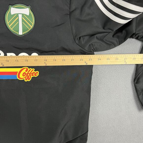 Adidas Sweater Mens Large BlackPortland Timbers Athletic Climawarm Jersey - Picture 6 of 7